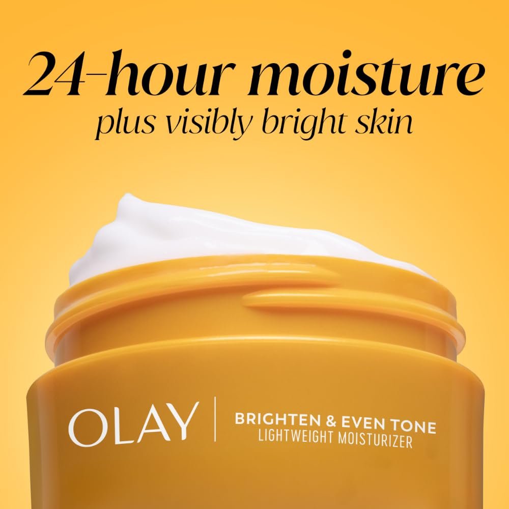 Olay Regenerist Radiance Vitamin C Face Moisturizer: Bright & Even Lightweight Cream for Women - Brightens, Hydrates, Evens Tone + Texture for Glowing Skin - 2 Oz
