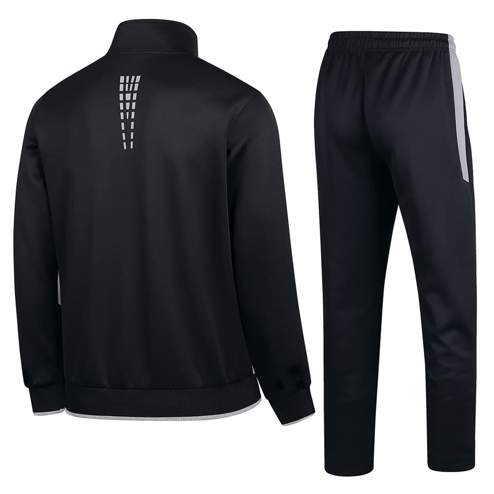 Men's Casual Athletic Tracksuit Long Sleeve Sweatsuit Set Full Zip Running Jacket and Pants 2 Piece Outfits