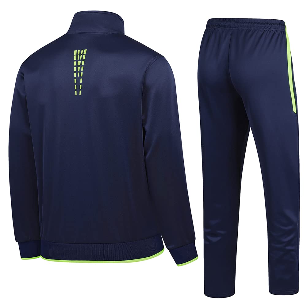 Men's Casual Athletic Tracksuit Long Sleeve Sweatsuit Set Full Zip Running Jacket and Pants 2 Piece Outfits