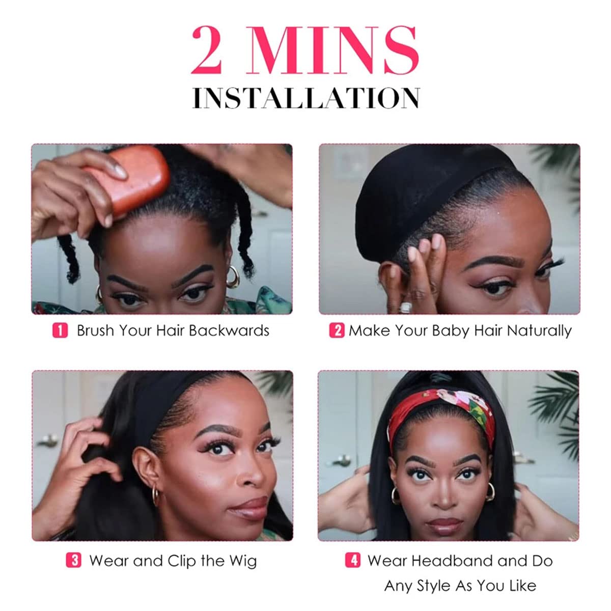 ISEE Half Wig Human Hair Glueless Wigs Upgrade 3 IN 1 Half Wig With Drawstring Seamless Clip Ins Flip Over Kinky Curly Human Hair No Glue No Lace For Women 180% Density 22 Inch
