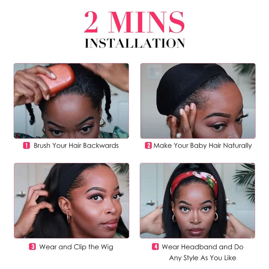 ISEE Half Wig Human Hair Glueless Wigs Upgrade 3 IN 1 Half Wig With Drawstring Seamless Clip Ins Flip Over Kinky Curly Human Hair No Glue No Lace For Women 180% Density 22 Inch