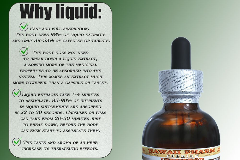 HawaiiPharm Skunk Cabbage Liquid Extract, Skunk Cabbage (Symplocarpus Foetidus) Root Powder Tincture, Herbal Supplement, Made in USA, 2 fl.oz