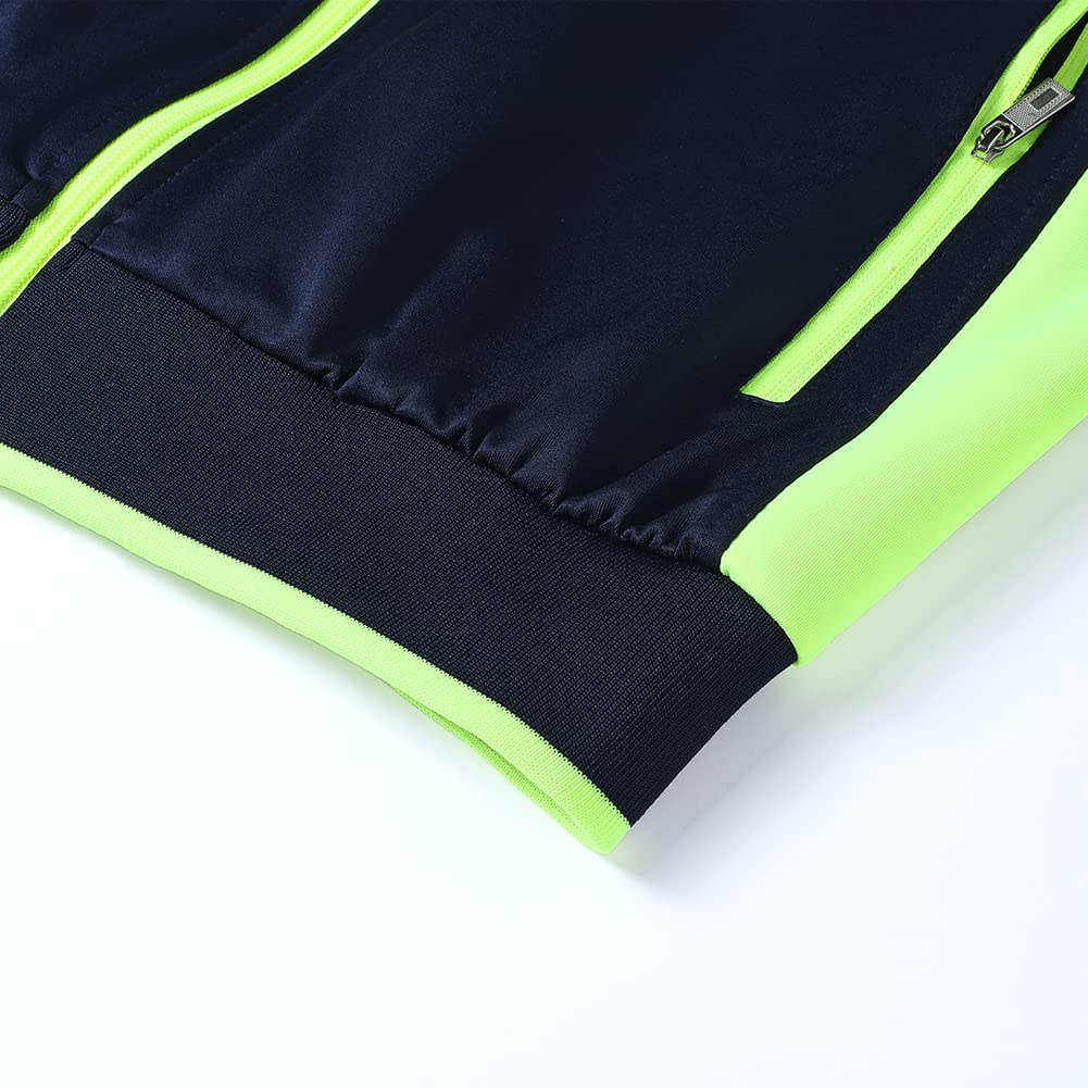 Men's Casual Athletic Tracksuit Long Sleeve Sweatsuit Set Full Zip Running Jacket and Pants 2 Piece Outfits