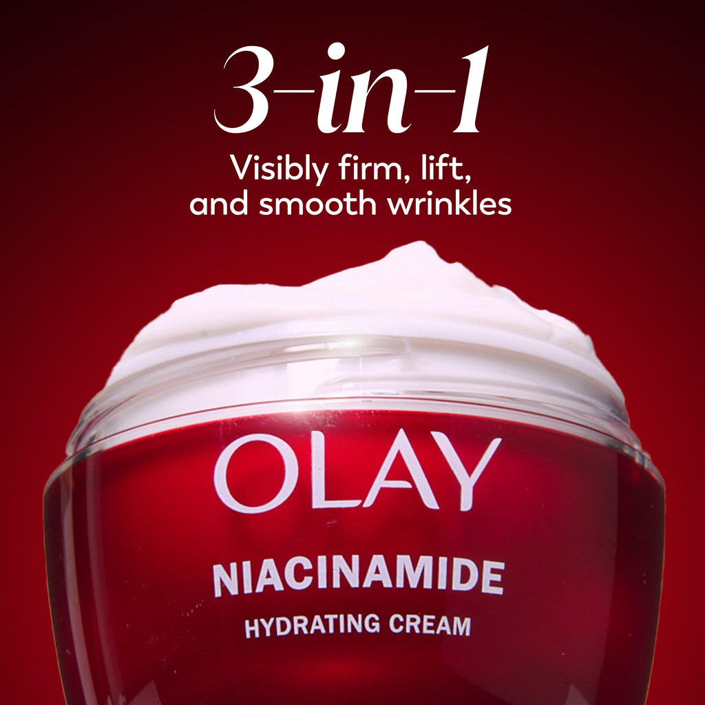 Olay Regenerist Radiance Niacinamide Face Moisturizer: Strong & Firm Cream for Women - Anti-Aging, Anti-Wrinkle, Hydrating & Skin Firming - 2 Oz