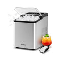 Ice Makers Countertop, 26.5Lbs/24H Ice Machine with 2 Sizes Bullet Ice, 9 Ice Cubes Release in 6 Mins, Self-Cleaning Portable Ice Maker with Ice Scoop and Basket for Home Kitchen Office Bar RV