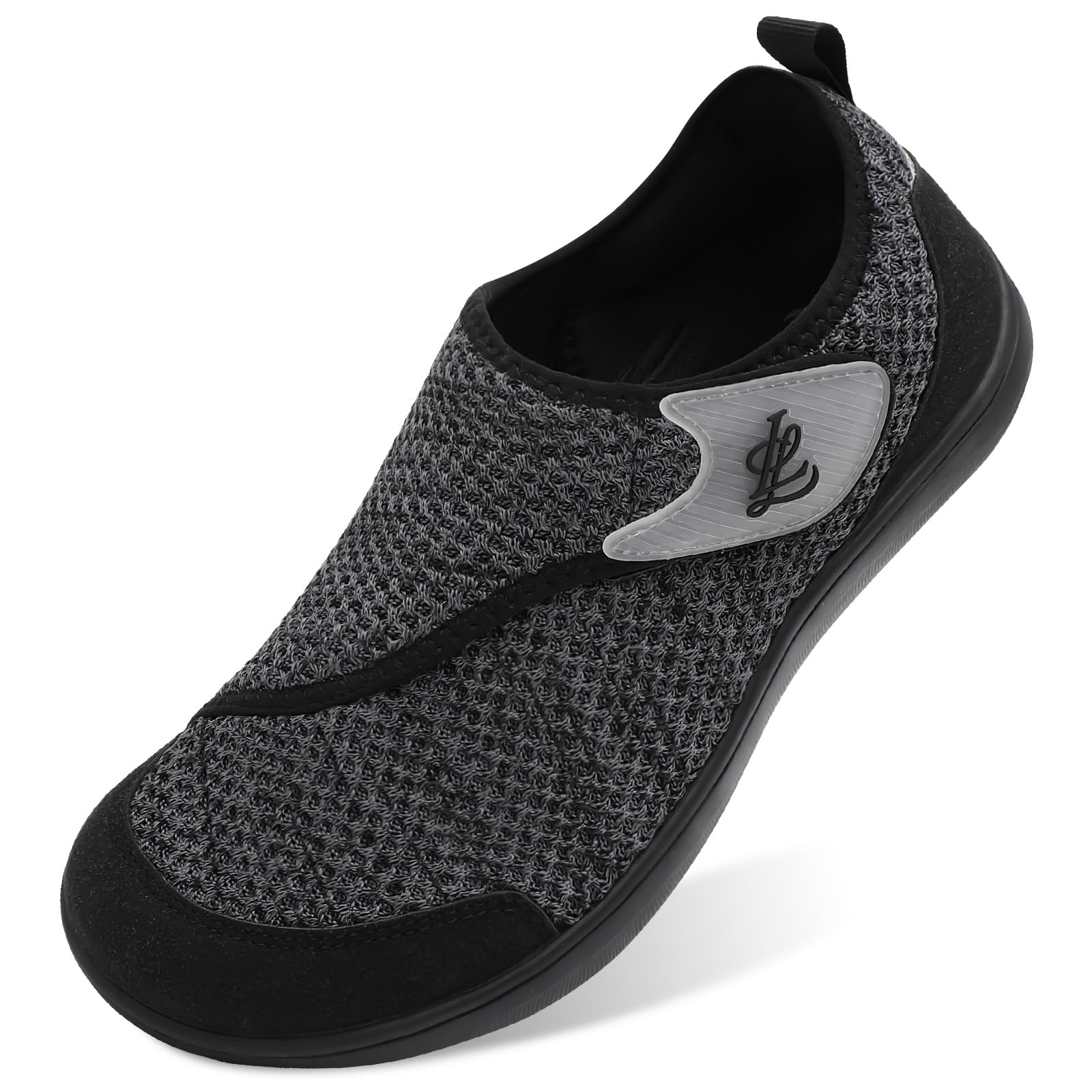 LeIsfIt Mens Wide Diabetic Shoes Adjustable Barefoot Walking Shoes Breathable Zero Drop Sneakers for Wide Width Arthritis Edema Feet