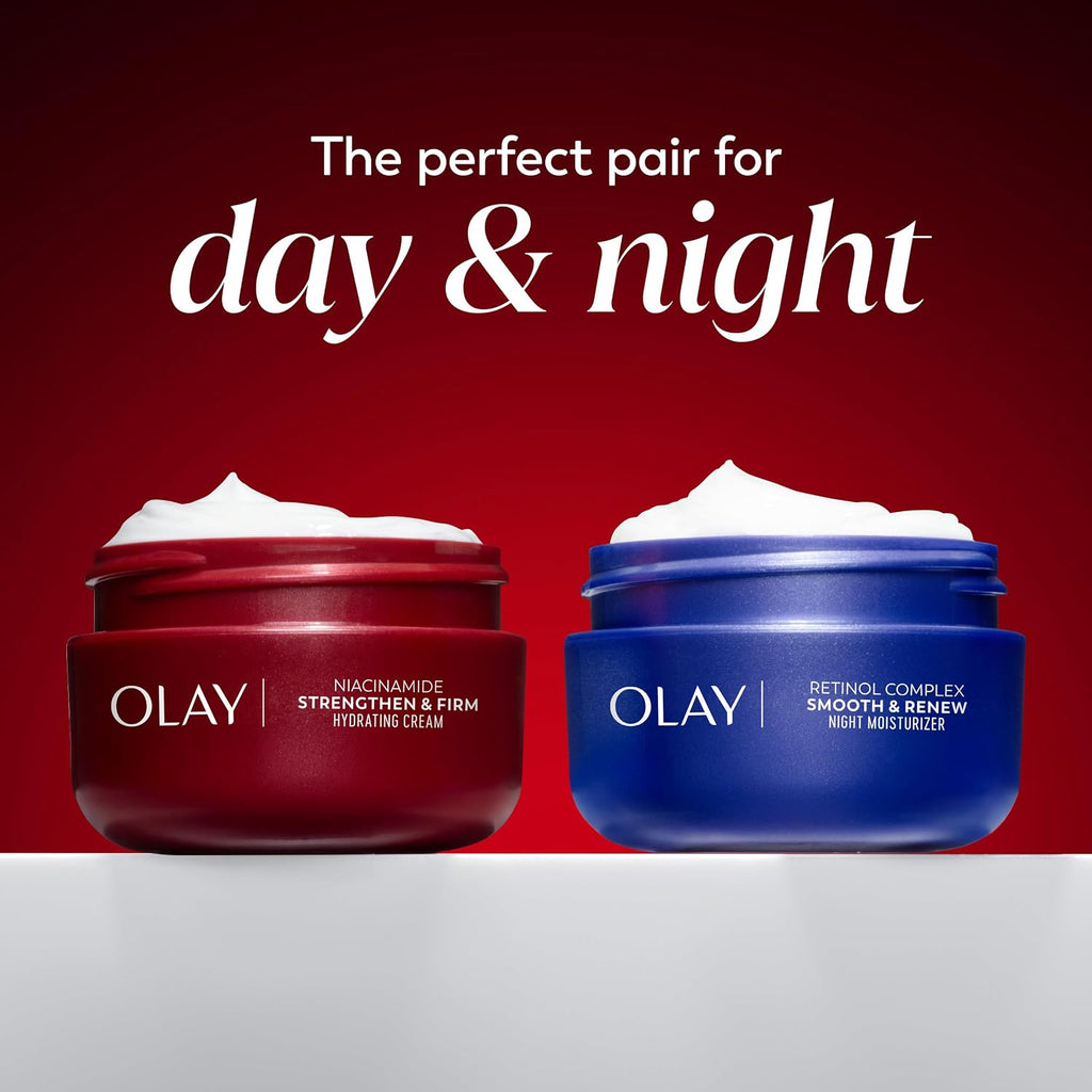 Olay Regenerist Radiance Niacinamide Face Moisturizer: Strong & Firm Cream for Women - Anti-Aging, Anti-Wrinkle, Hydrating & Skin Firming - 2 Oz