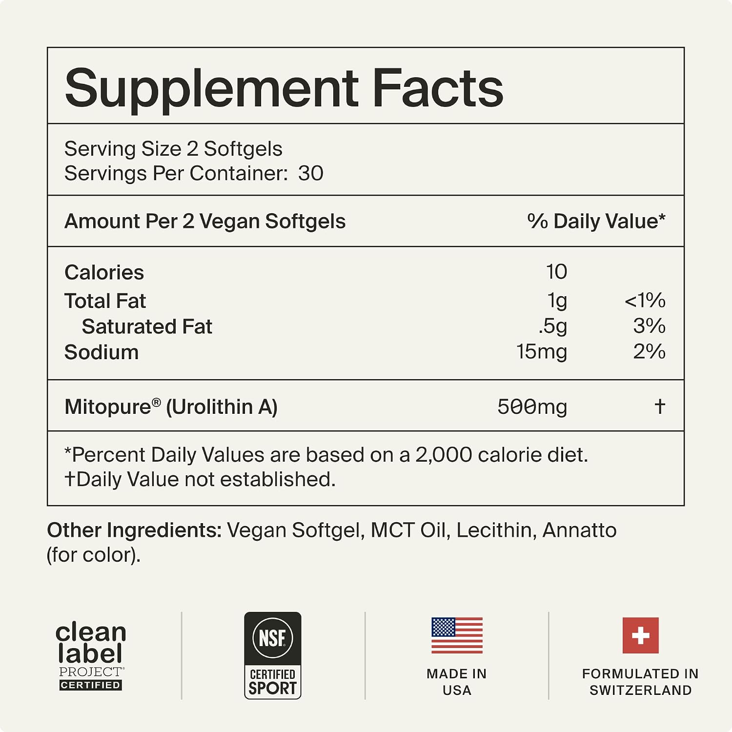 Timeline Mitopure Urolithin A Supplement Softgels - Clinically Proven Support for Healthy Aging and Cellular Renewal - Mitoceutical for Muscle Support and Longevity