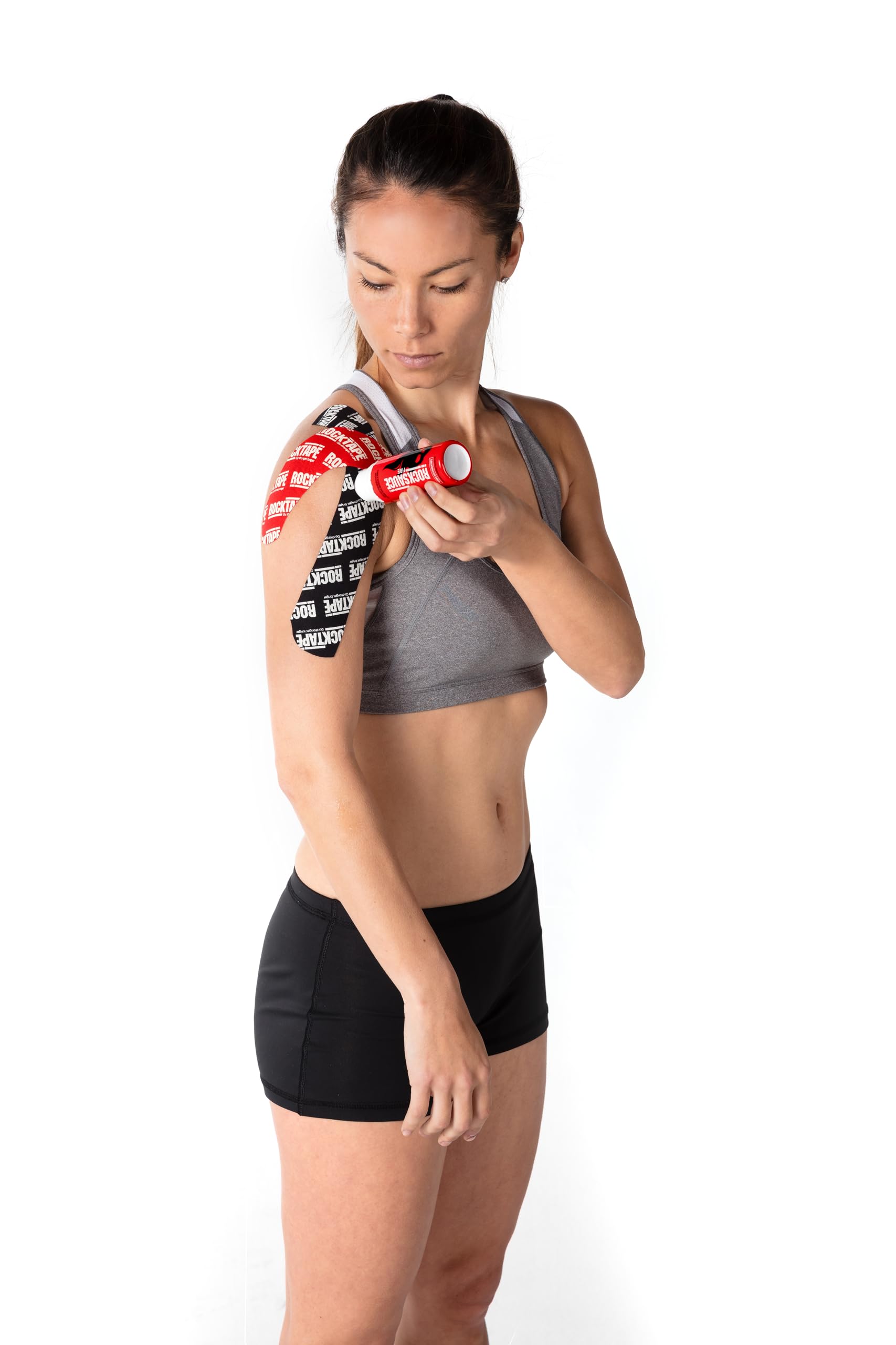 RockSauce Fire, 3 oz Roll-On - Easy to use Pain Relief Cream - Capsaicin & Menthol Formula Relieves Muscle & Joint Pain - Works w/ RockTape - No-Mess Applicator - Dye-Free, Won't Stain Clothes