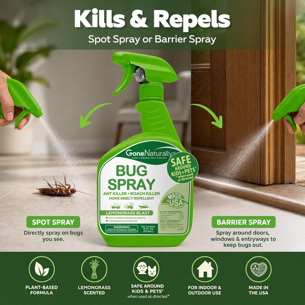 Peppermint Oil Spray for Bugs– Extra Strong Insect Repellent & Bug Spray for Home– Kills & Repels Ants, Roaches, Spiders & More– Safe Around Kids & Pets– Indoor & Outdoor Use (16oz)