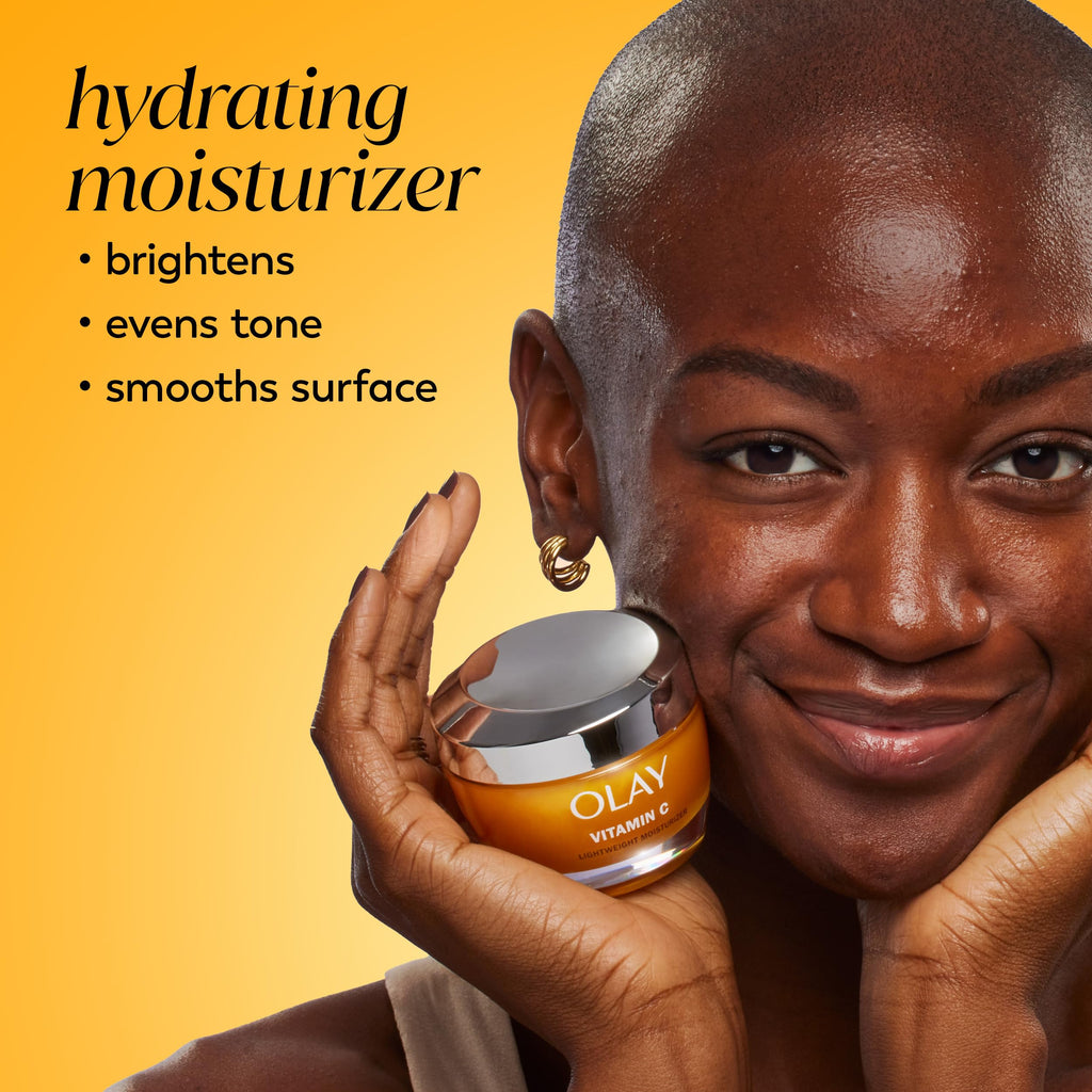 Olay Regenerist Radiance Vitamin C Face Moisturizer: Bright & Even Lightweight Cream for Women - Brightens, Hydrates, Evens Tone + Texture for Glowing Skin - 2 Oz