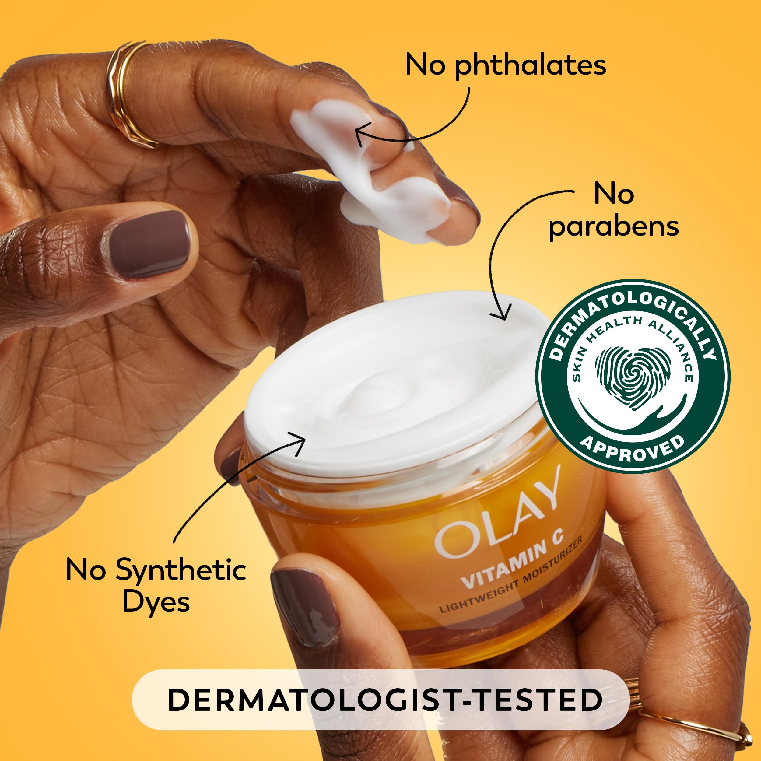 Olay Regenerist Radiance Vitamin C Face Moisturizer: Bright & Even Lightweight Cream for Women - Brightens, Hydrates, Evens Tone + Texture for Glowing Skin - 2 Oz