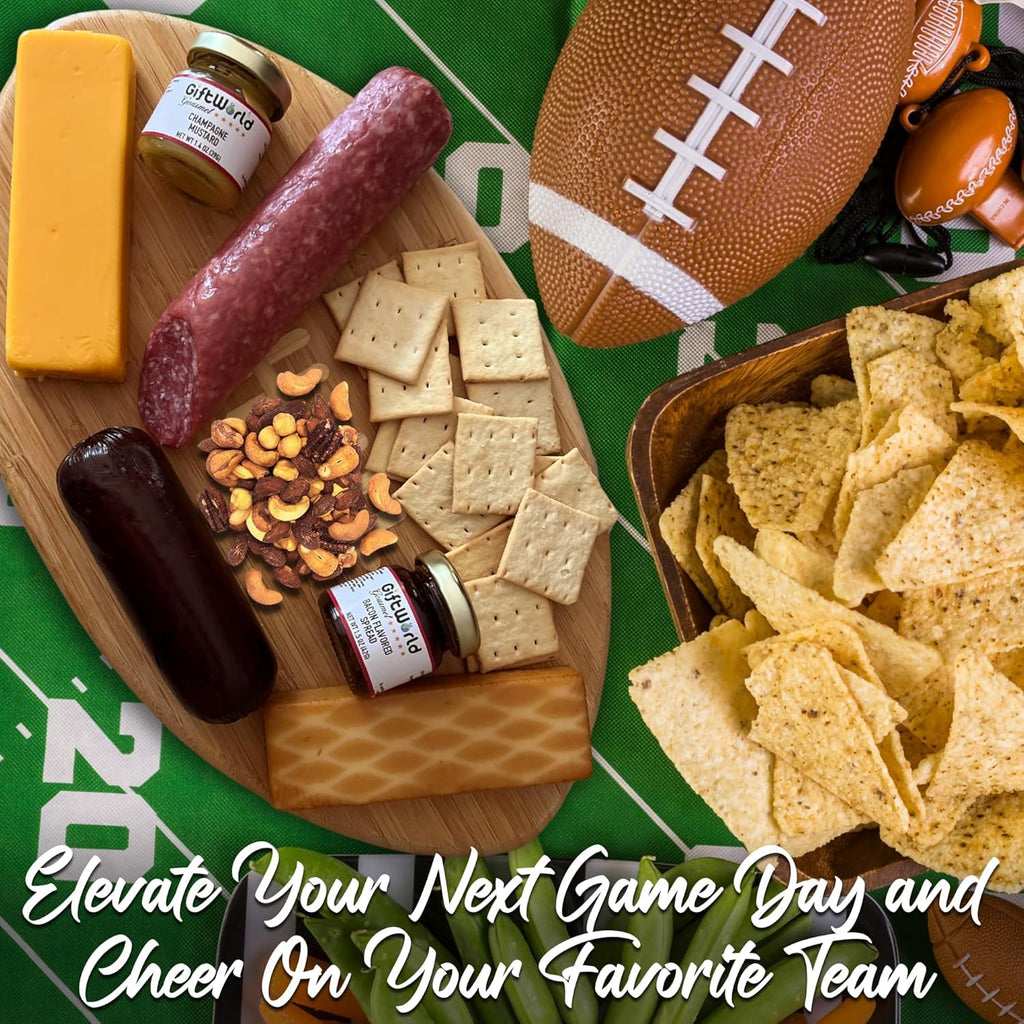 Charcuterie Meat and Cheese Gift Basket, Charcuterie Board Food Items, Food Gifts for Men, Meat Sampler For Men, Tailgating, Business, Congratulations, Care Packages, Thanksgiving and Christmas Gift (8-item Bundle)