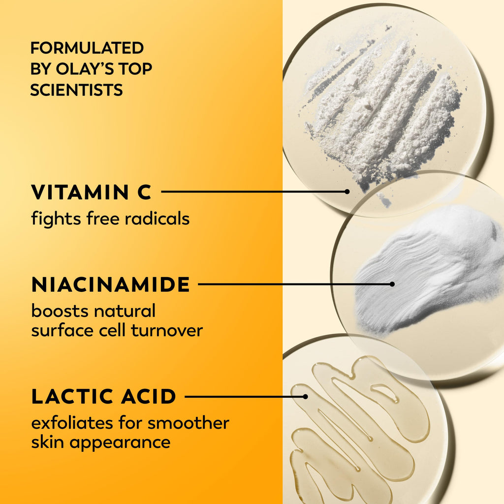 Olay Regenerist Radiance Vitamin C Face Moisturizer: Bright & Even Lightweight Cream for Women - Brightens, Hydrates, Evens Tone + Texture for Glowing Skin - 2 Oz