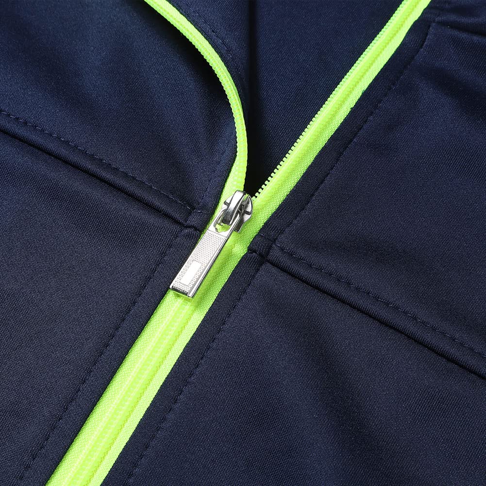 Men's Casual Athletic Tracksuit Long Sleeve Sweatsuit Set Full Zip Running Jacket and Pants 2 Piece Outfits