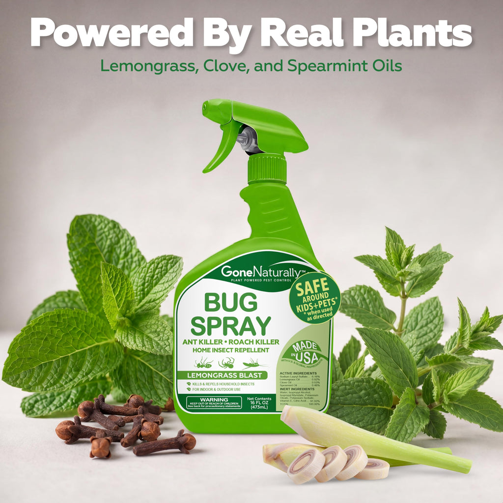 Peppermint Oil Spray for Bugs– Extra Strong Insect Repellent & Bug Spray for Home– Kills & Repels Ants, Roaches, Spiders & More– Safe Around Kids & Pets– Indoor & Outdoor Use (16oz)