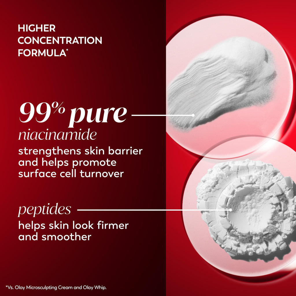Olay Regenerist Radiance Niacinamide Face Moisturizer: Strong & Firm Cream for Women - Anti-Aging, Anti-Wrinkle, Hydrating & Skin Firming - 2 Oz