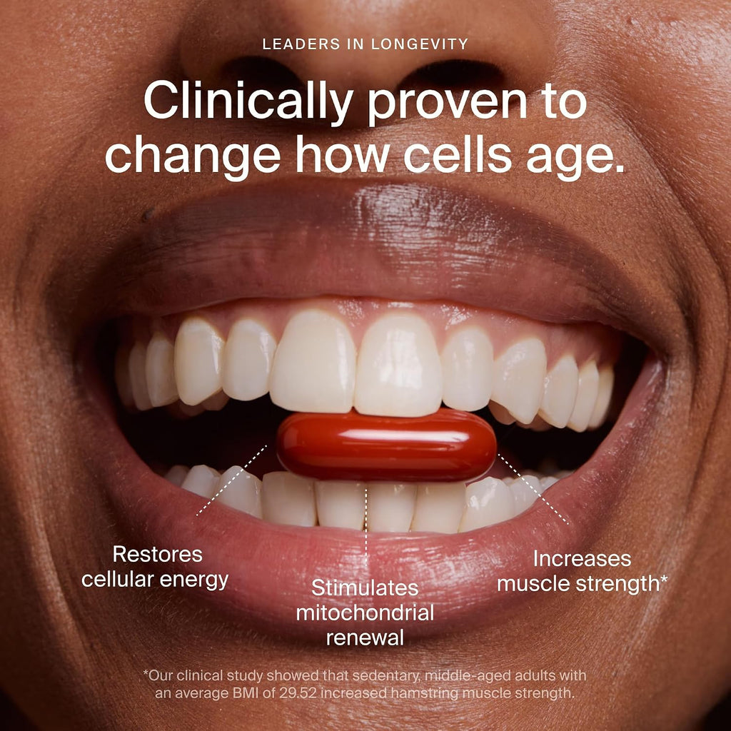 Timeline Mitopure Urolithin A Supplement Softgels - Clinically Proven Support for Healthy Aging and Cellular Renewal - Mitoceutical for Muscle Support and Longevity