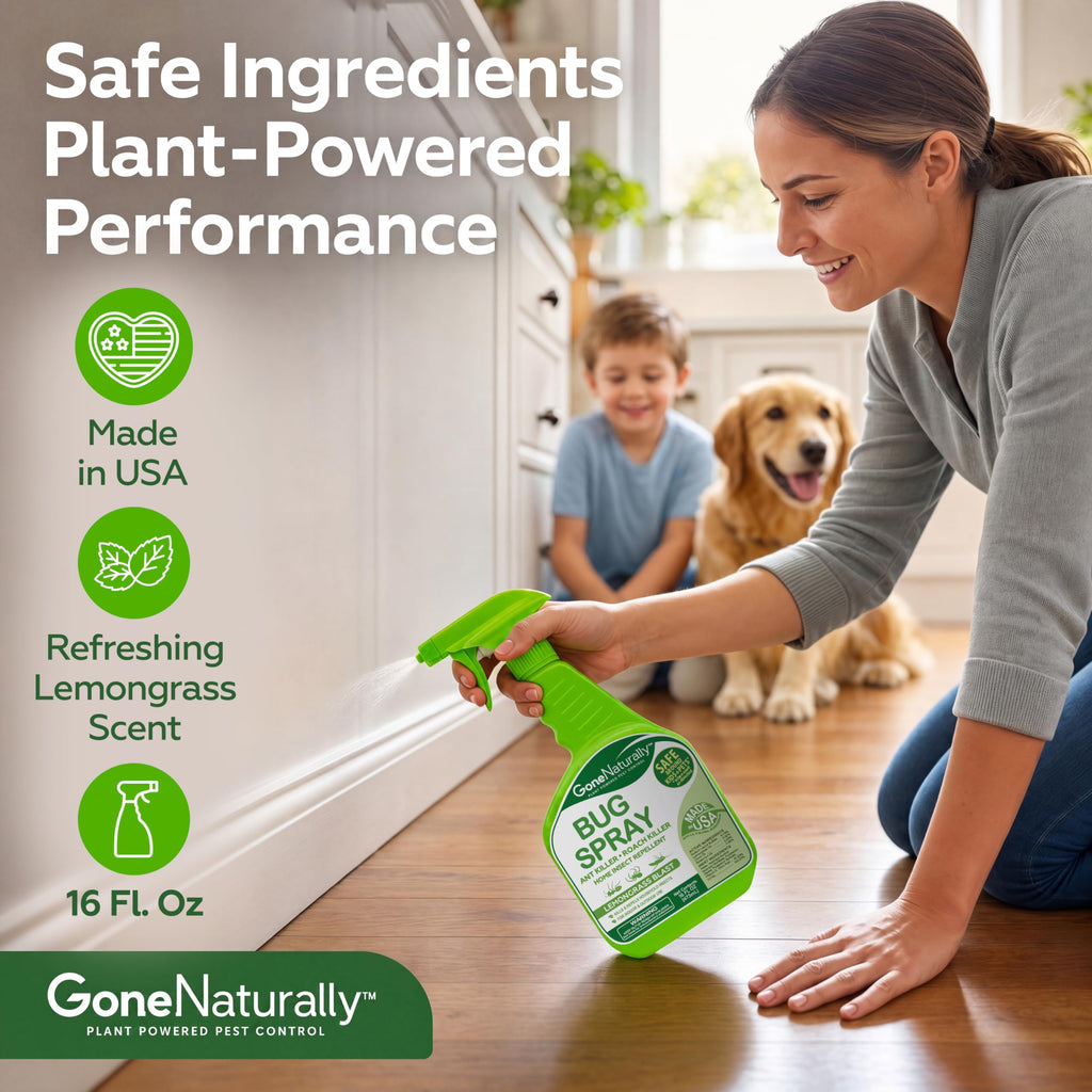 Peppermint Oil Spray for Bugs– Extra Strong Insect Repellent & Bug Spray for Home– Kills & Repels Ants, Roaches, Spiders & More– Safe Around Kids & Pets– Indoor & Outdoor Use (16oz)