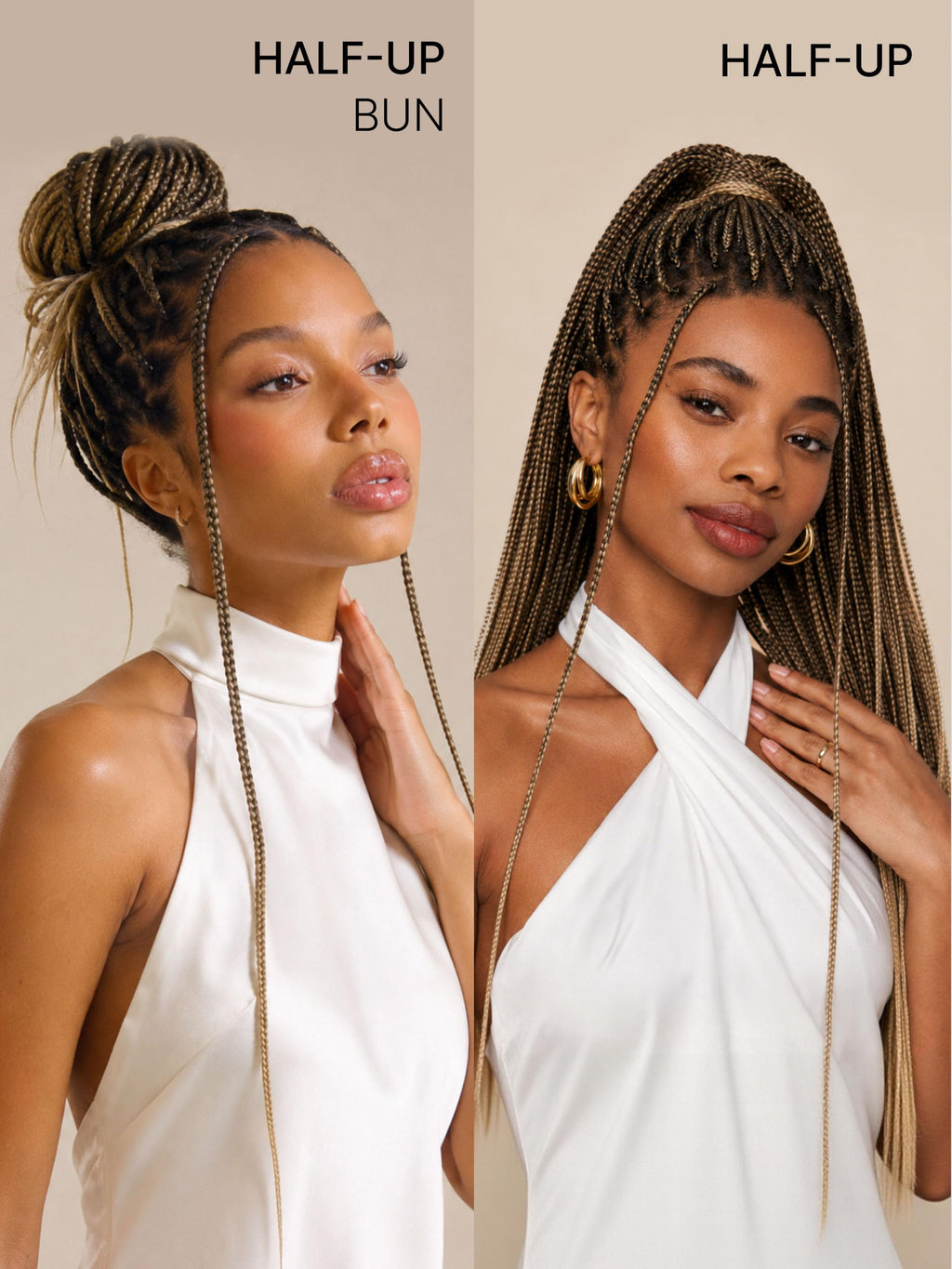 LUVME HAIR Full Lace 26 Inch Braided Wig OwnScalp™ Salon-Level 200% Density | Nautral Bleached Knots Human Hair Blended Synthetic Braids with a Natural Real Scalp Look Full HD Lace Knotless Box Braid Wig