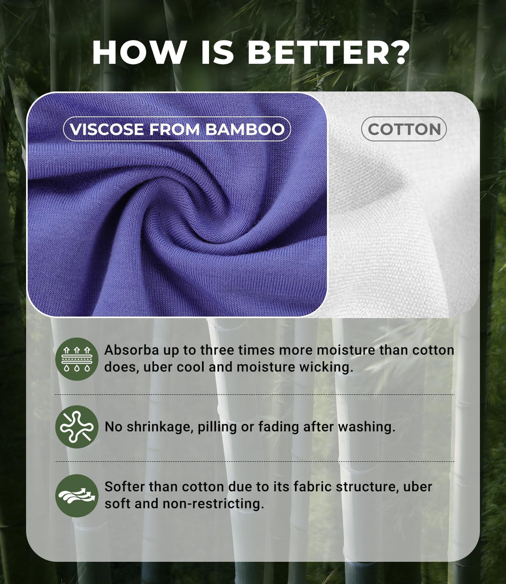 BAMBOO COOL Women's Underwear High Waisted Briefs Full Coverage Soft and Breathable Panties, 5-Pack
