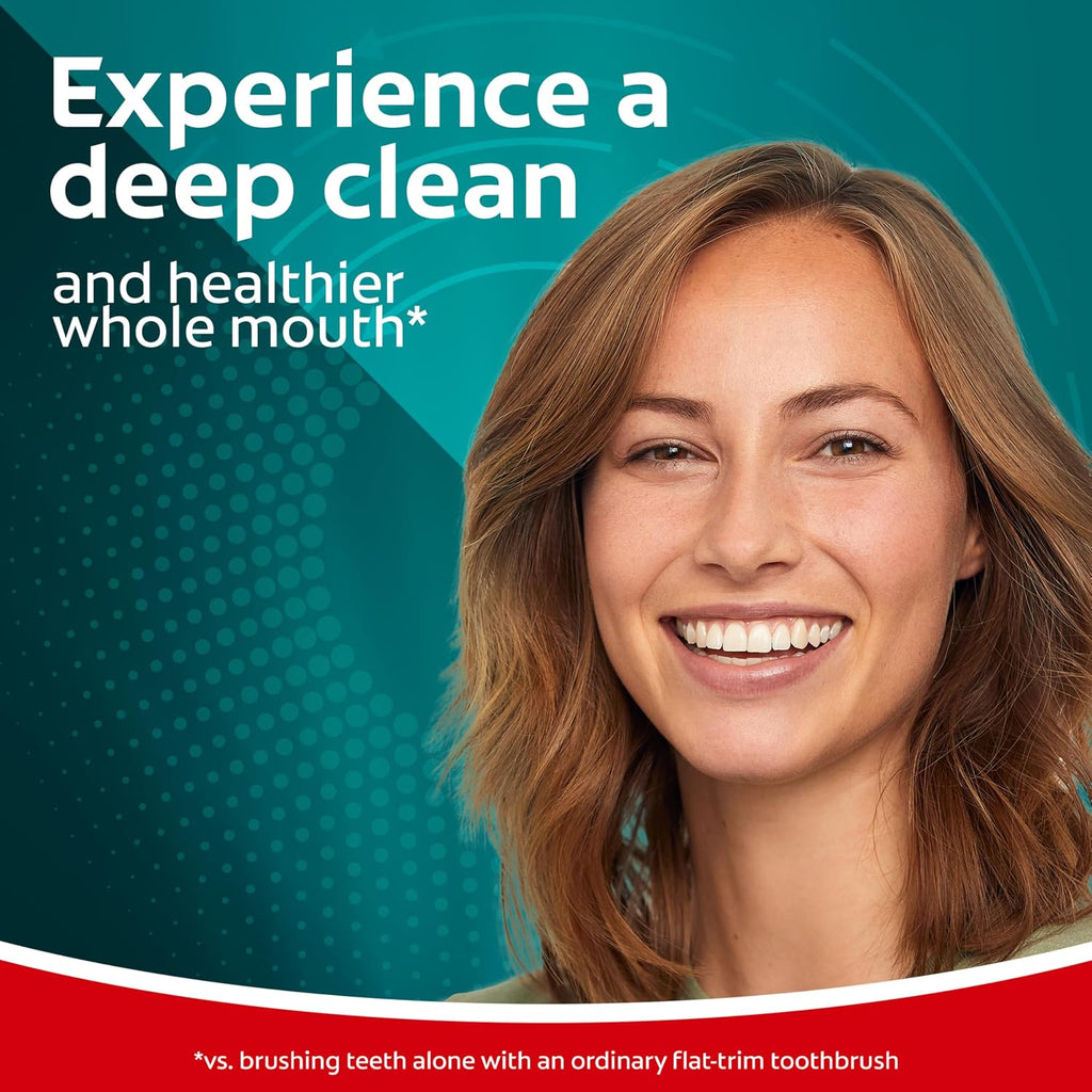 Colgate 360 Vibrate Deep Clean Battery Powered Electric Toothbrush with Medium Bristles, 2 Pack, Sonic Powered